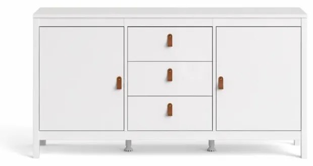 Tvilum Fehér tálalószekrény 3 fiókkal SALOMO