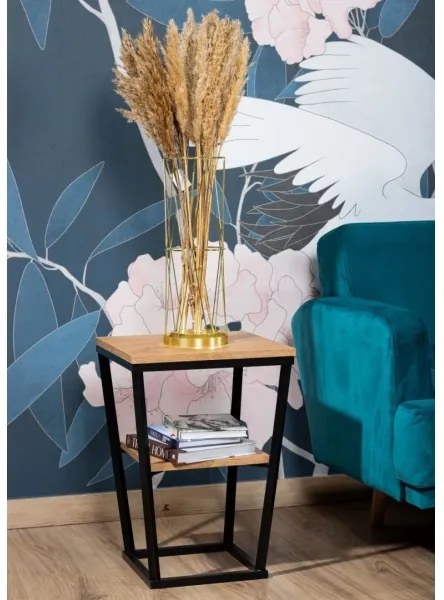 Kisasztal EXPAND 57x40 cm fekete/barna