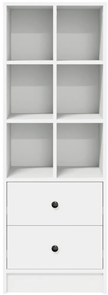 Magasfiú fiókkal Fehér 45.5 x 34 x 127 cm Faanyag