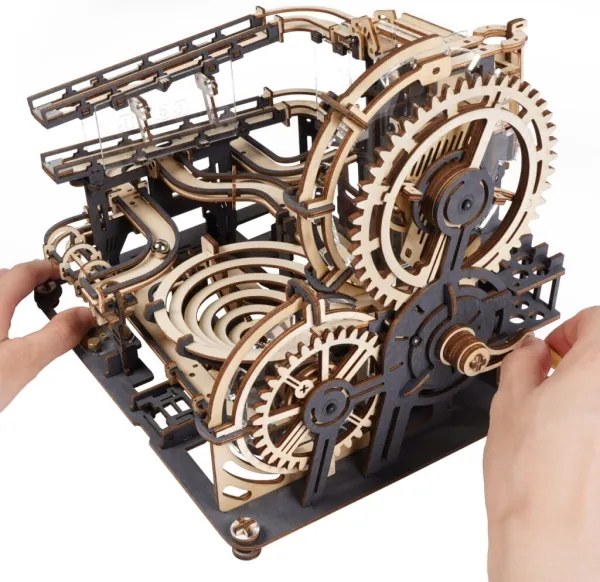 RoboTime - 3D Üveggolyó pálya puzzle Város akadályokkal