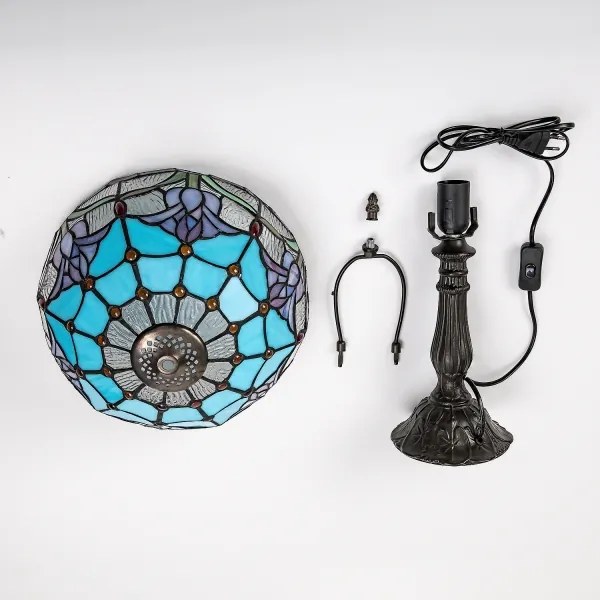 Brilagi - Tiffany vitrázs asztali lámpa LORAS 1xE27/40W/230V