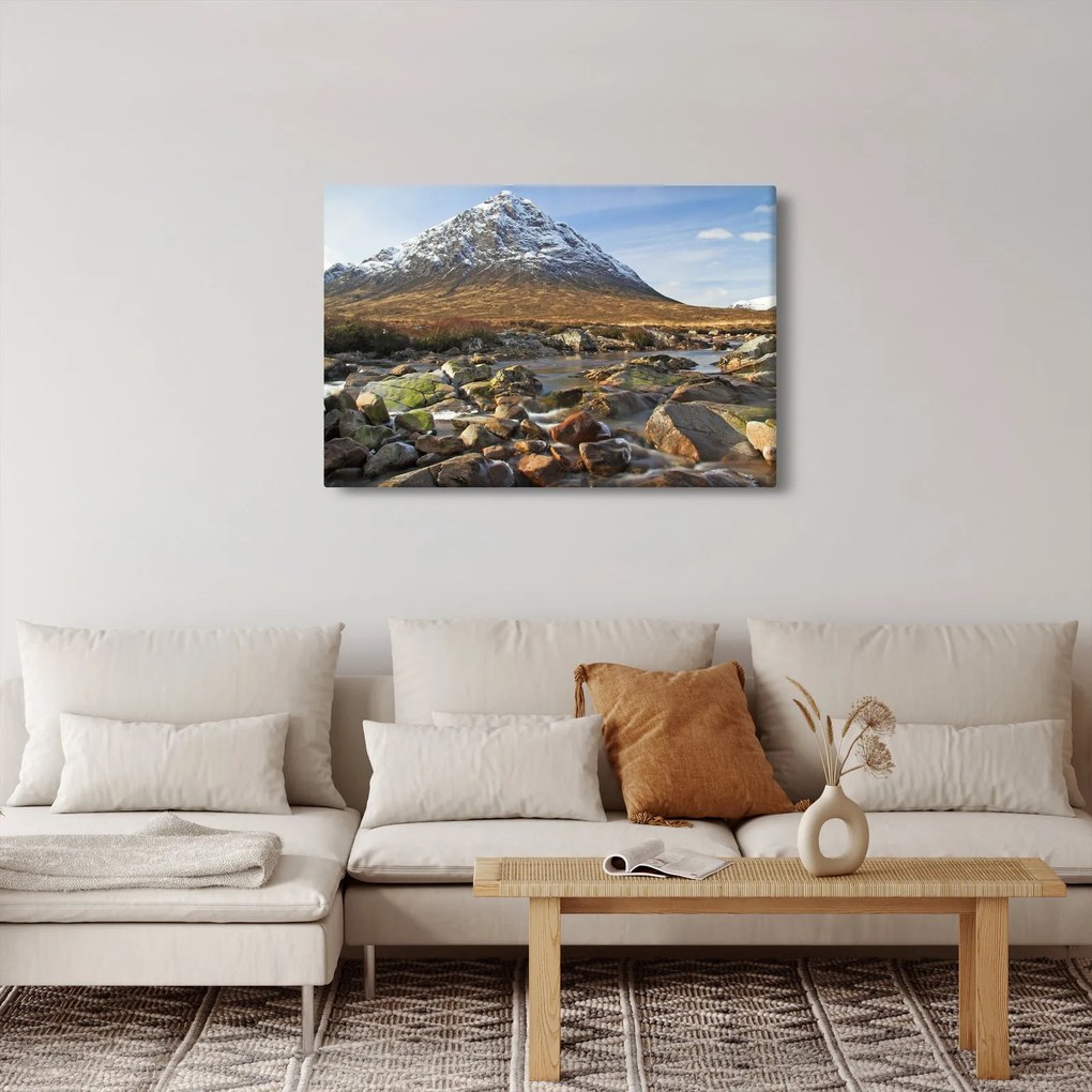 Kép - Hegy a folyóval (90x60 cm)