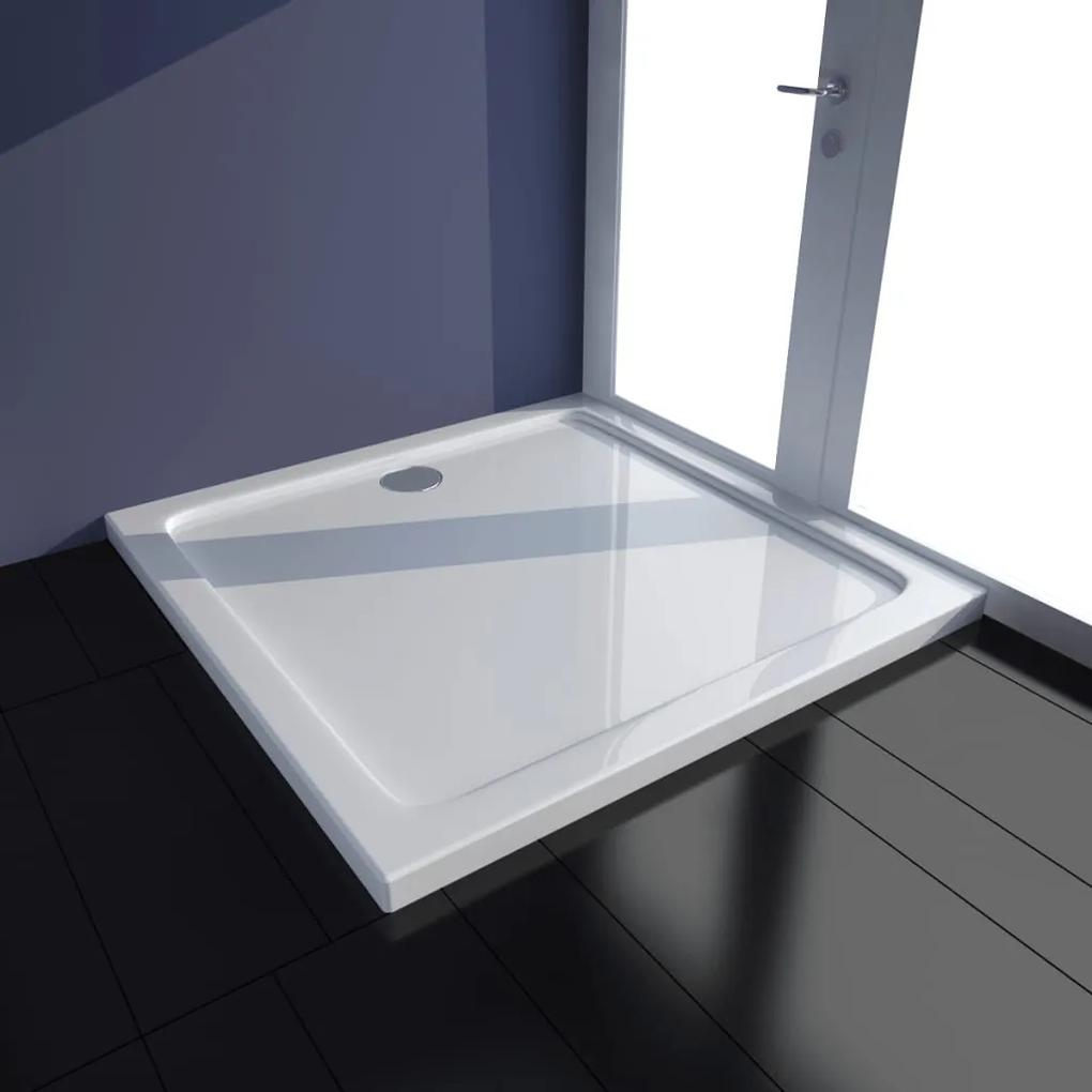 vidaXL fehér téglalap alakú ABS zuhanytálca 70 x 100 cm