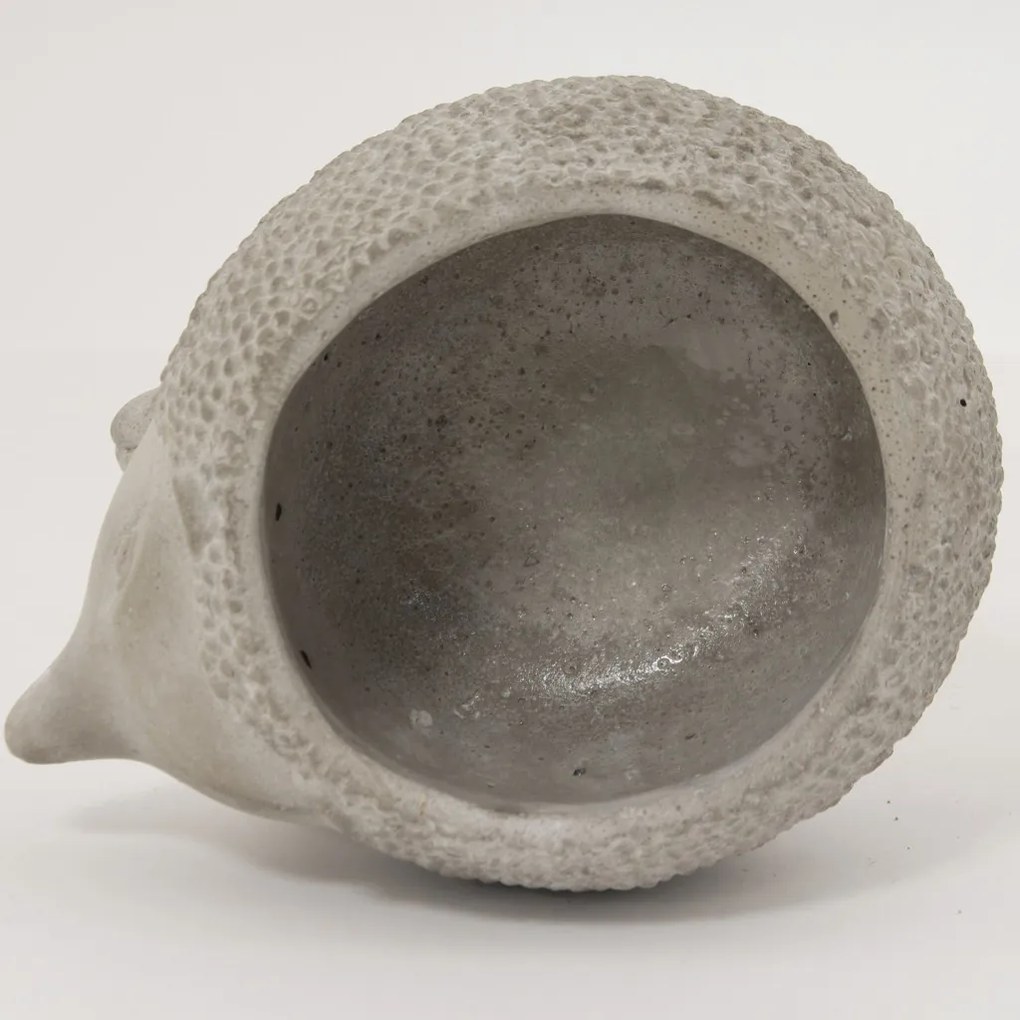 Cyrus design szürke süni formájú virágtartó kaspó 8,5x18,5x14cm