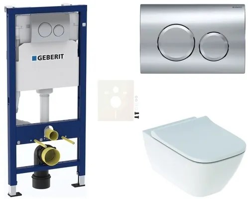 Fali wc szett Geberit Smyle könnyűszerkezetes falakba / falsík előtti rimfree - öblítőkör nélkül SIKOGESSMD20