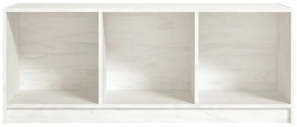 fehér tömör fenyőfa TV-szekrény 104 x 33 x 41 cm