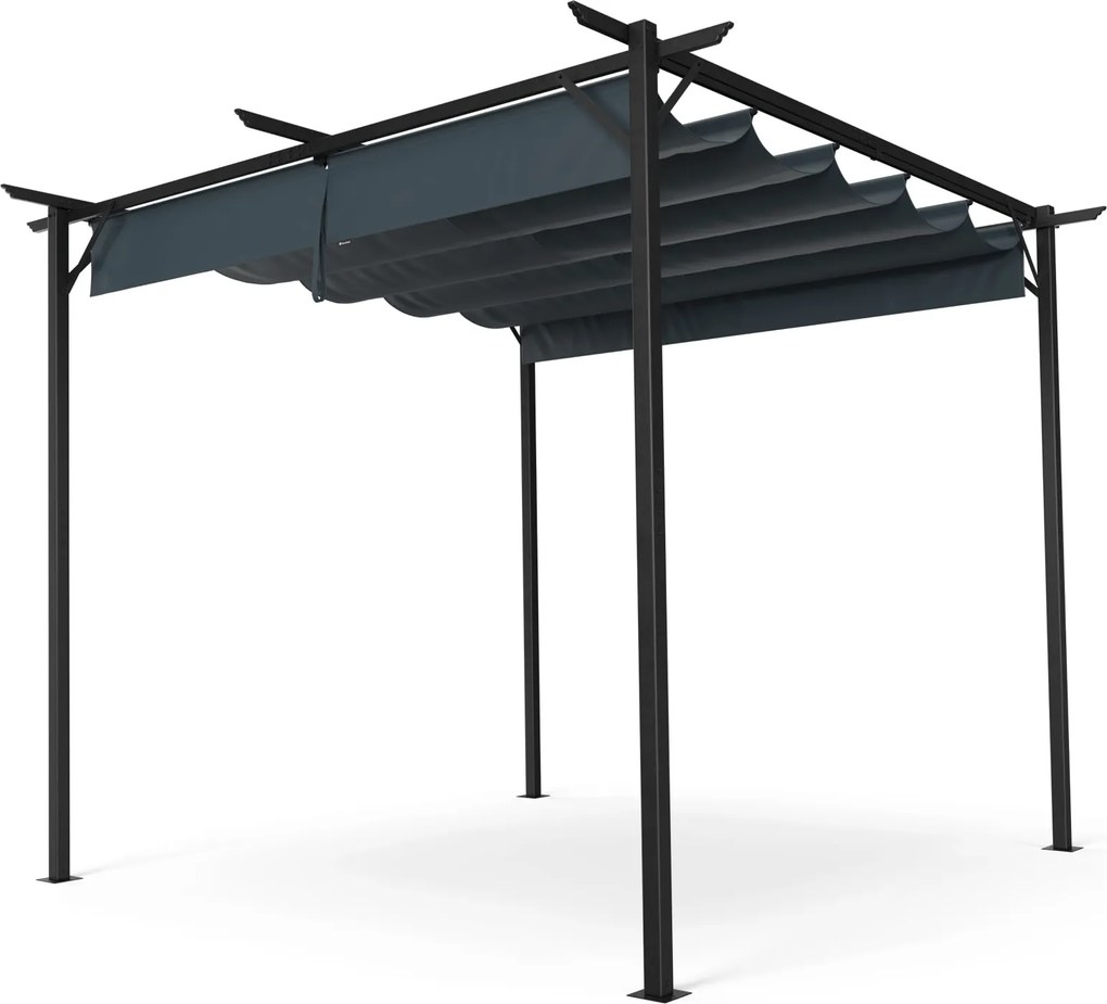Blumfeldt Pantheon Robust Pergola, 3x3 m időjárásálló porszórt acél