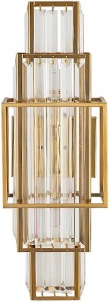 Bordeaux kristály fali lámpa, arany nagy 58cm