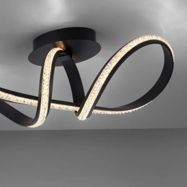 JUST LIGHT. 8475-18 - LED Dimmelhető felületre szerelhető csillár BRILLA LED/29W/230V fekete