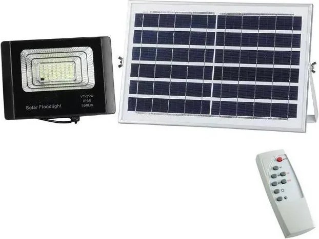 LED állítható fényerejű napelemes reflektor 12W/3,2V 6000K IP65 + DO