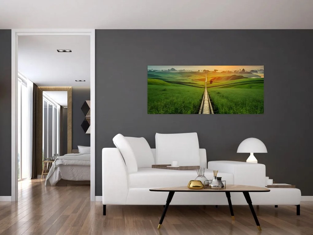 Kép - Napfelkelte a völgy felett (120x50 cm)