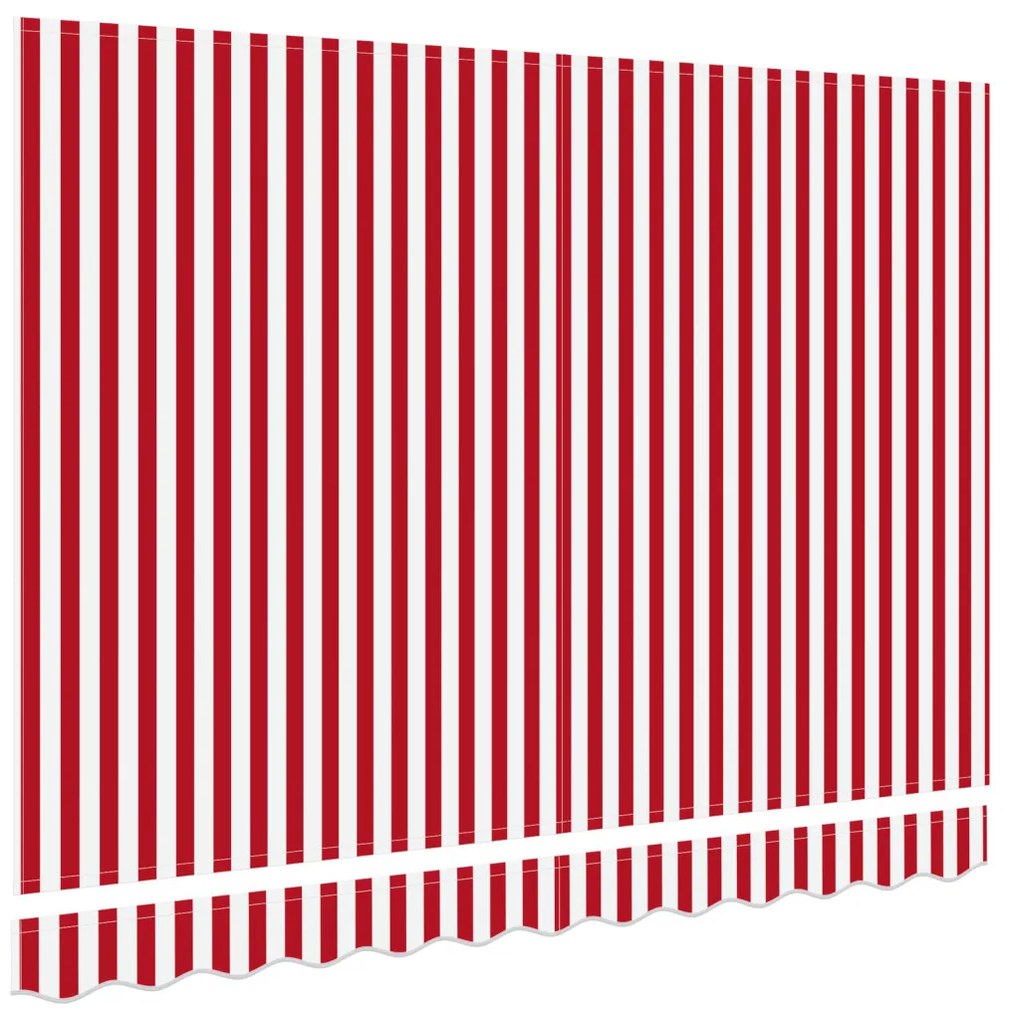 Napernyő Csere Anyag 3.5x2 m Vázhoz Piros és Fehér