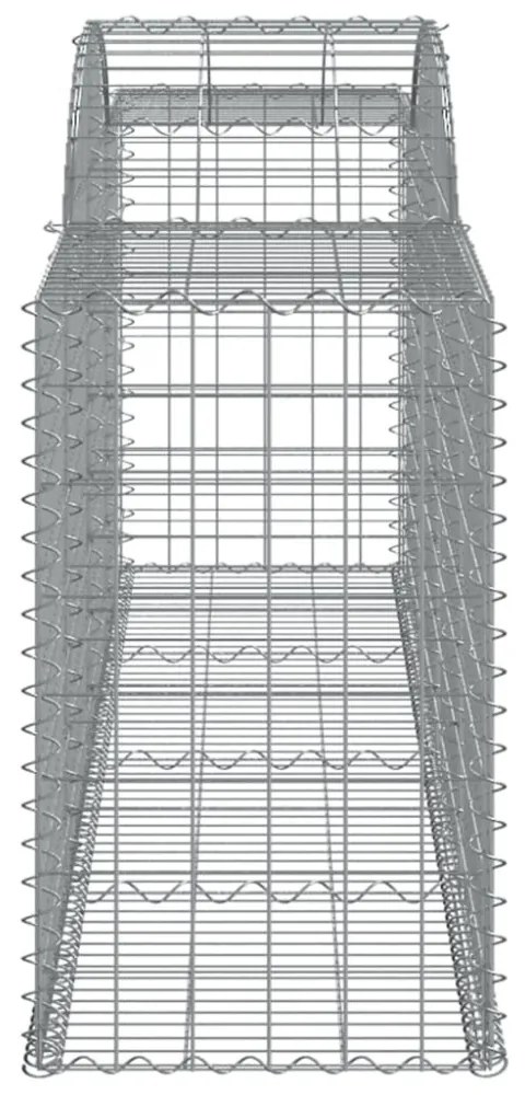 20 db íves horganyzott vas gabion kosár 300x50x80/100 cm