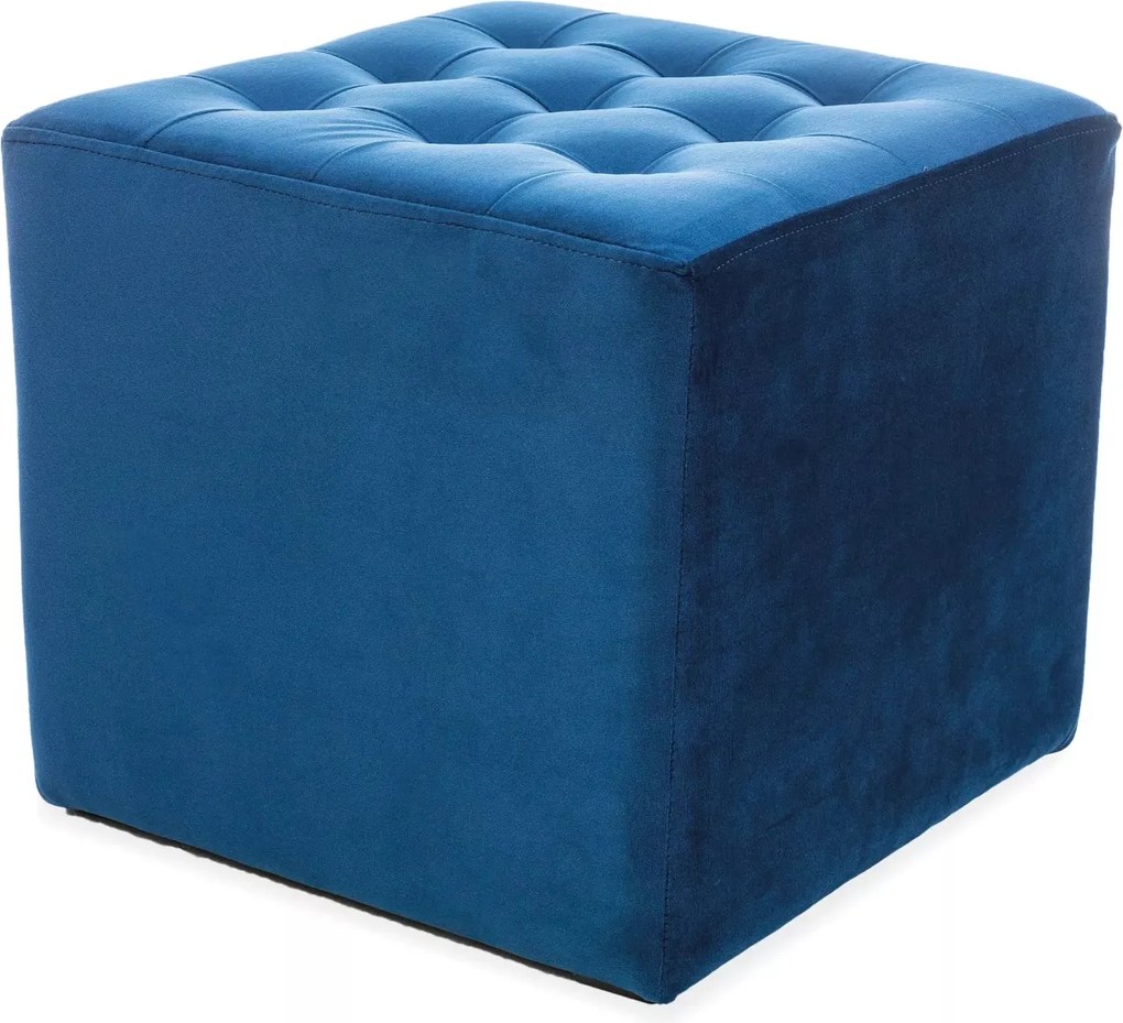 Lori Velvet puff, sötétkék, Sig nappaliba