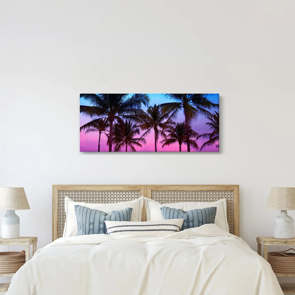 Kép - Pálmafák Miamiban (120x50 cm)
