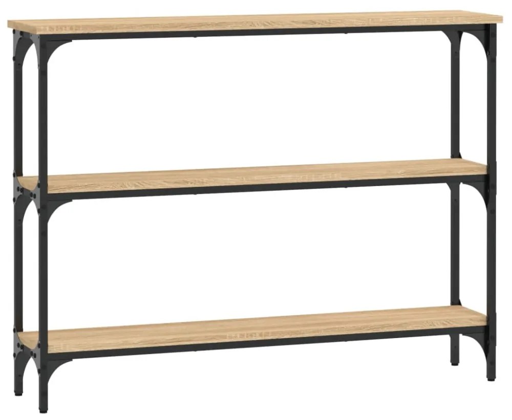 vidaXL sonoma tölgy színű szerelt fa dohányzóasztal 100 x 22,5 x 75 cm