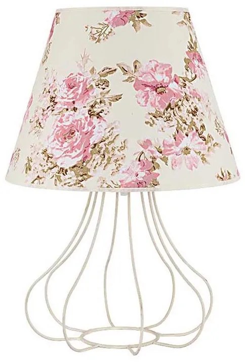 Duolla - Asztali lámpa VIOLIN 1xE27/40W/230V átm. 35 cm rózsa