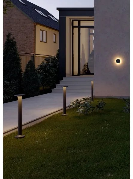 Redo 90374 - AURA kültéri LED-lámpa, 8W, 230V, 3000K, 70 cm, IP65, antracit