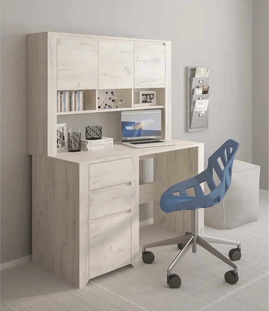 PC asztal typ 80, fehér craft, ANGEL