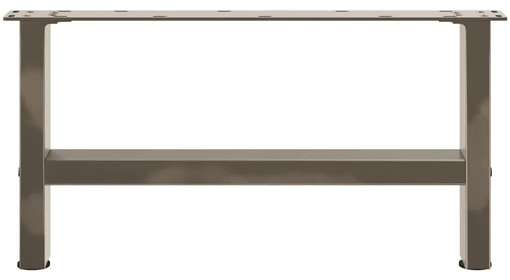 2 db natúr acél dohányzóasztal láb 60 x (30-31) cm acél