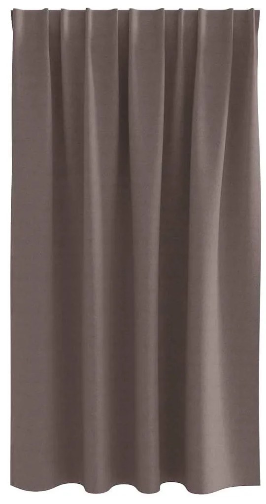 Függönyök függönyökkel 2 pcs sötétbarna 140x140cm Poliészter
