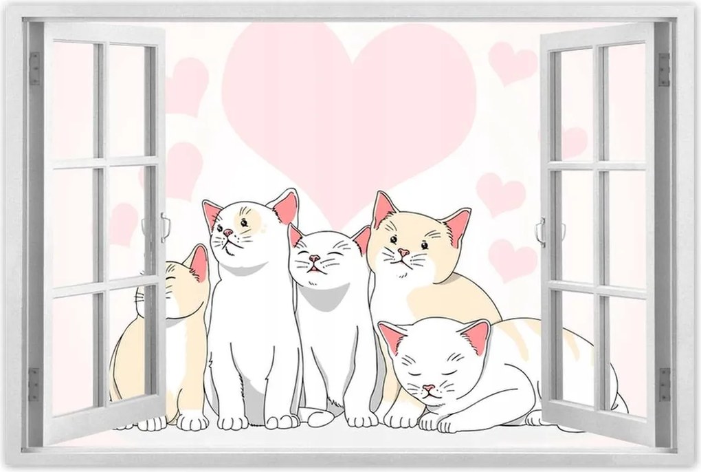 Poszterek 90x60 Cica Cicák