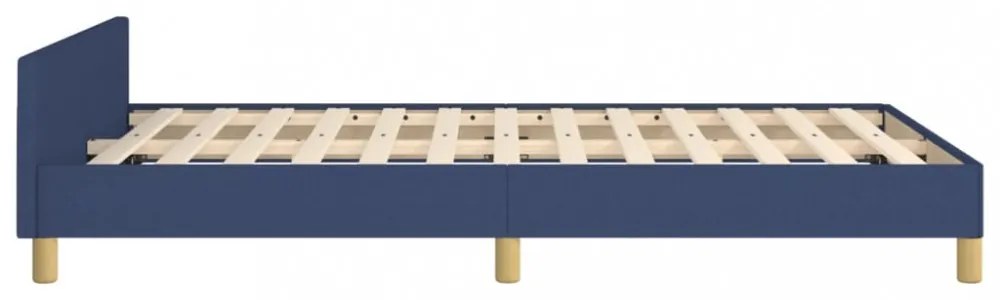 ágykeret matrac nélkül kék 120x200 cm szövet 120x200 cm