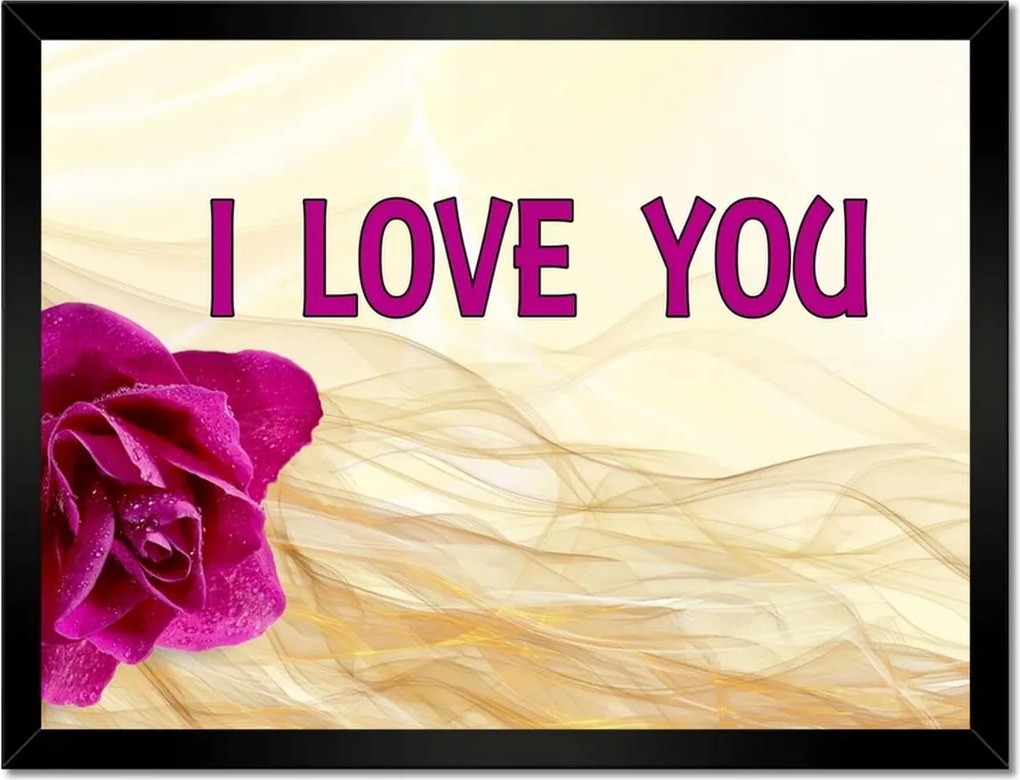 Poszterek keretben 40x30 Nőnap Ajándék Love