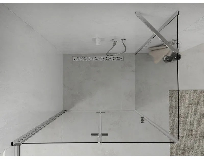 Mexen Lima zuhanykabin 115x80cm, 6mm üveg, króm profil-átlátszó üveg, 856-115-080-01-00