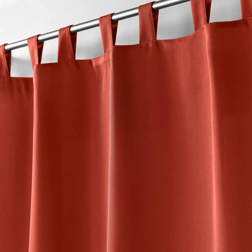 Téglavörös függöny 140x260 cm Essentiel – douceur d'intérieur