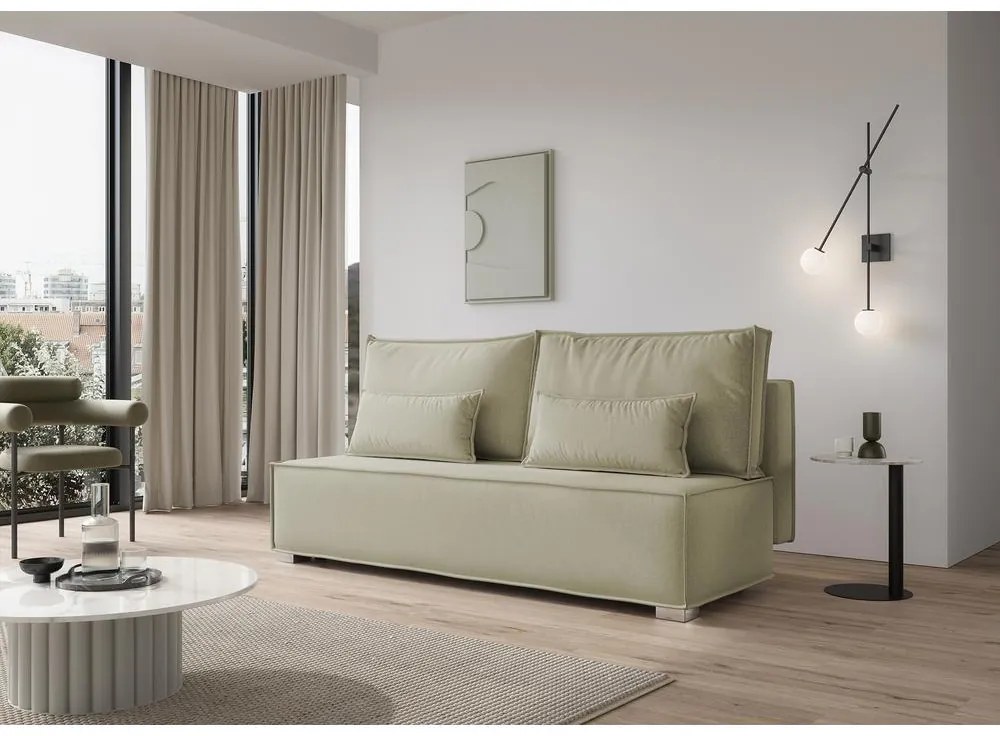 Háromszemélyes kanapé Bale  (bézs + ezüst). 1099364