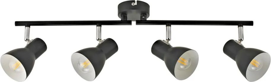 Spot Lámpa Fekete Riado ITALUX-SPL-3422-4-BL