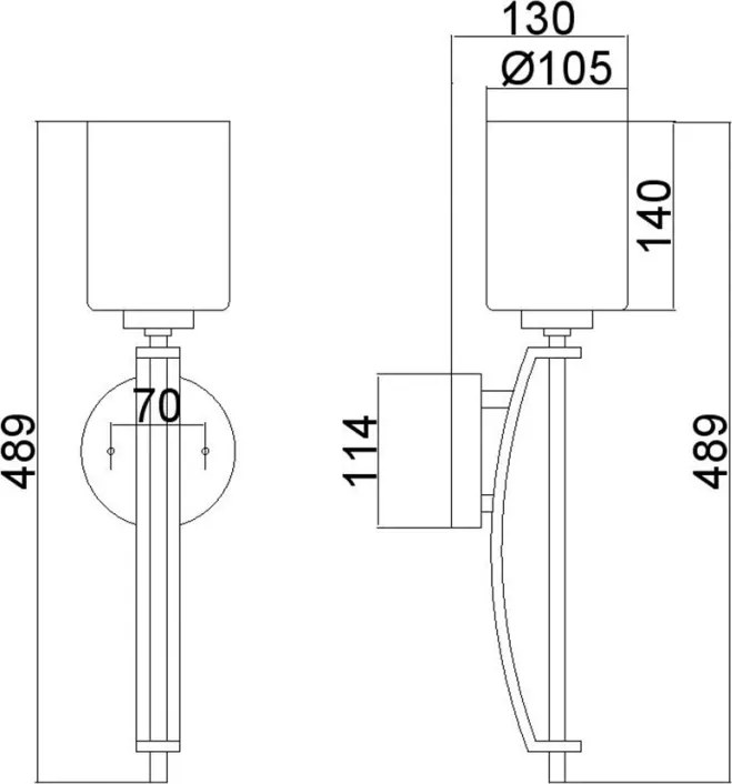 Quoizel TAYLOR QZ-TAYLOR1L-BATH Fali lámpa 1x3,5W/G9 320LM IP44