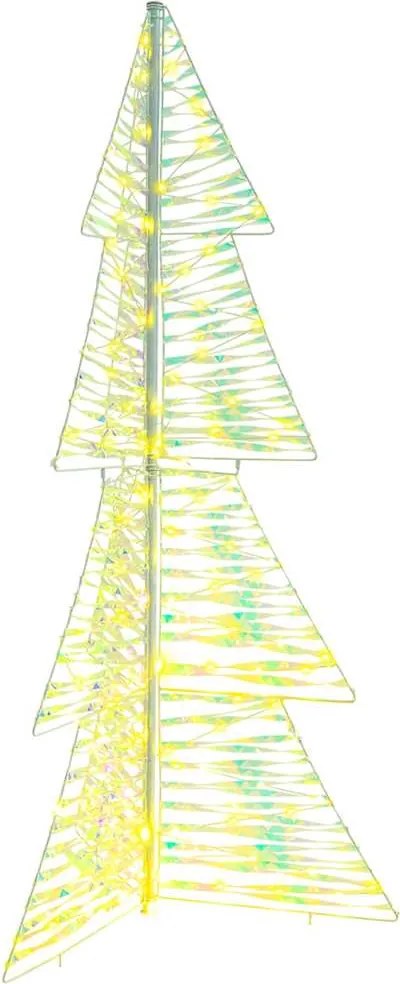 vidaXL Karácsonyfa 160 LED-del Meleg fehér 150 cm PET