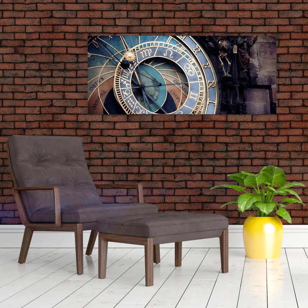 Kép - Orloj, Prága (120x50 cm)