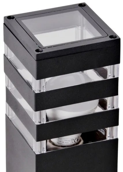 Kültéri lámpa TEKSAS szenzorral 1xE27/12W/230V IP44 74 cm antracit