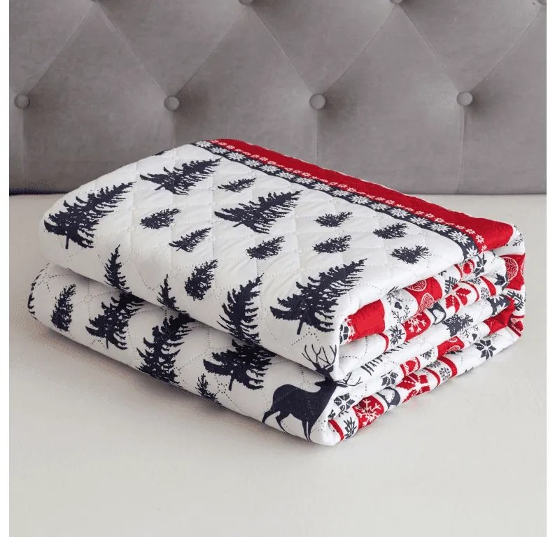 Ágytakaró TWINKLE CHRISTMAS színes Méret: 220 x 240 cm