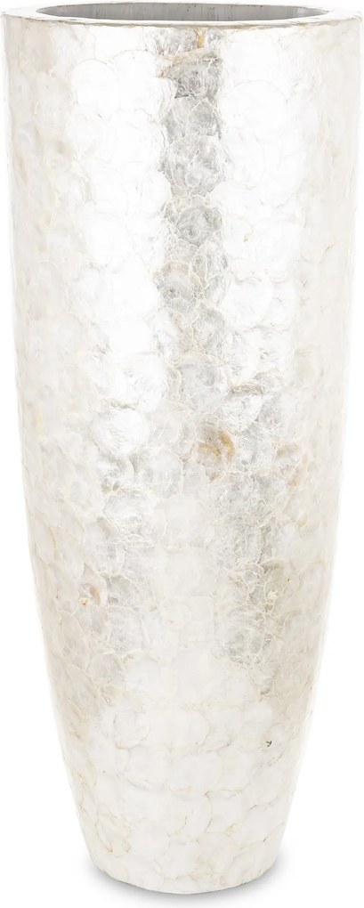 Elegáns váza fedél dekoratív kaspó ezüst prémium design glamour