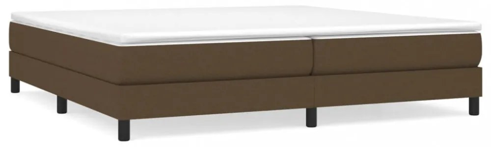 sötétbarna szövet ágykeret matrac nélkül 200 x 200 cm