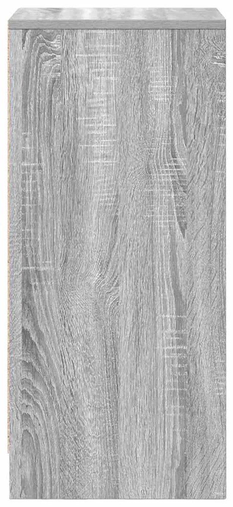szürke sonoma színű szerelt fa tálalószekrény 29,5x34x76 cm