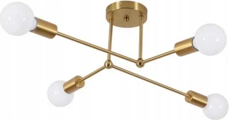 Mennyezeti Lámpa Függeszték Arany Csillár Loft Modern Kreatív 4X E27