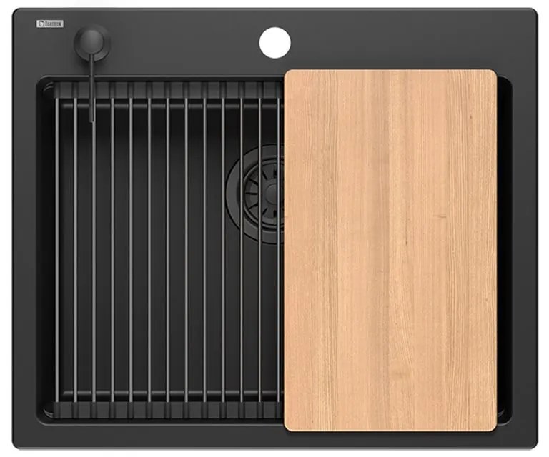 gránit mosogató KURT 110 WORKSTATION Black