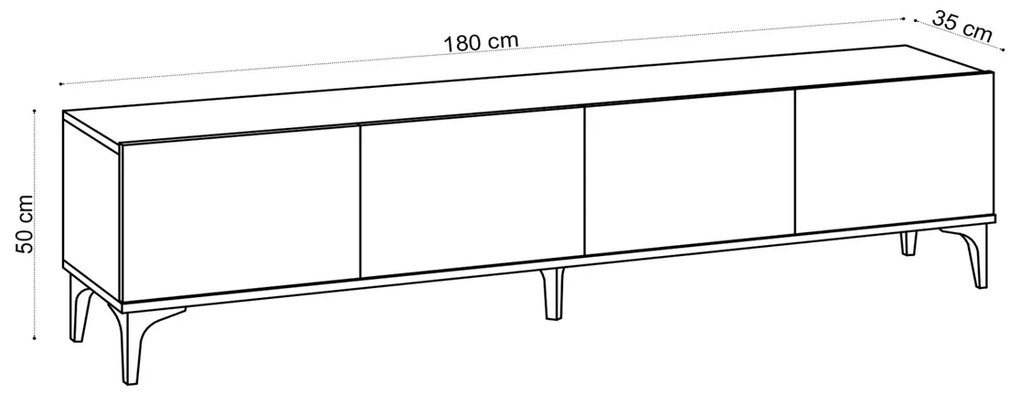 TV asztal Nora Sapphire Oak