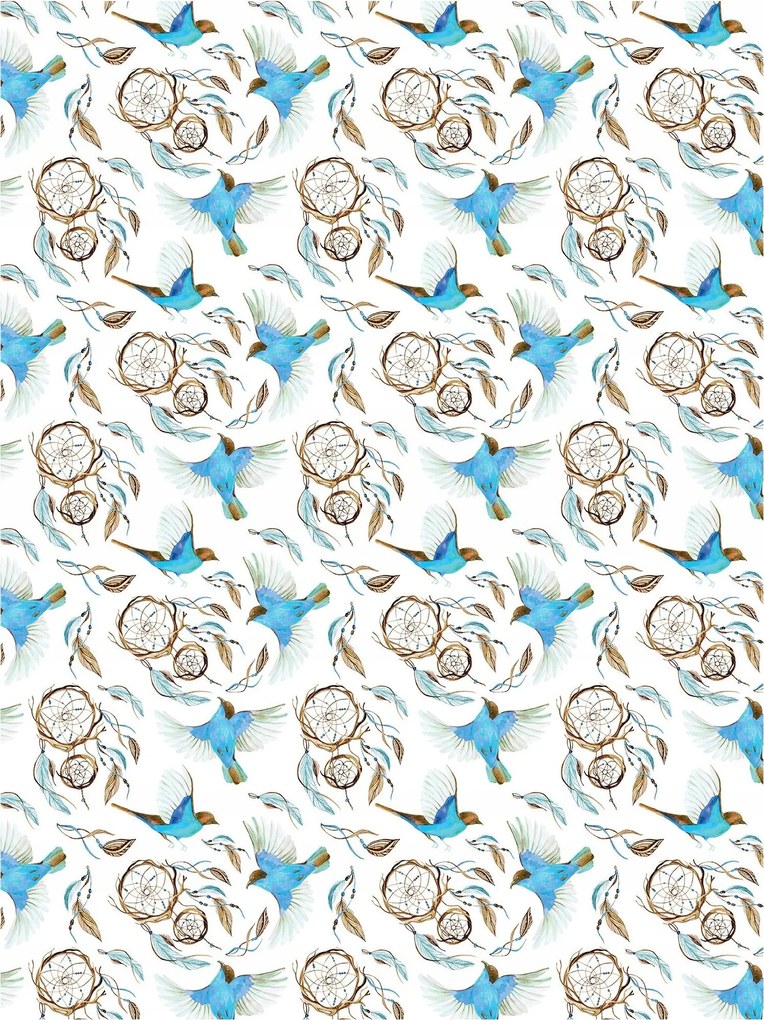 Fotótapéta Madarak és álomfogók boho stílusban natúr 206x275 +ragasztó