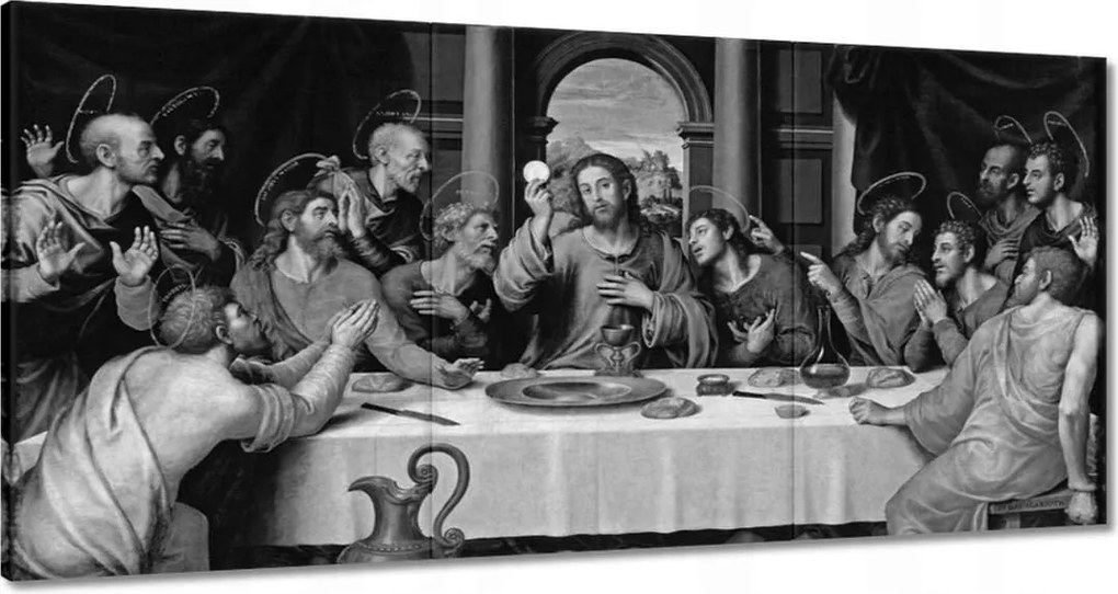 Vászonkép 60x30 Utolsó vacsora Jézus