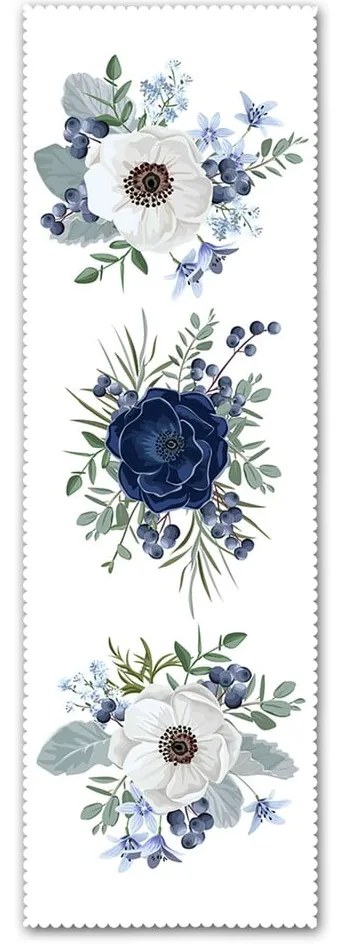 Asztali futó 40x130 cm Blue Rose – Minimalist Cushion Covers