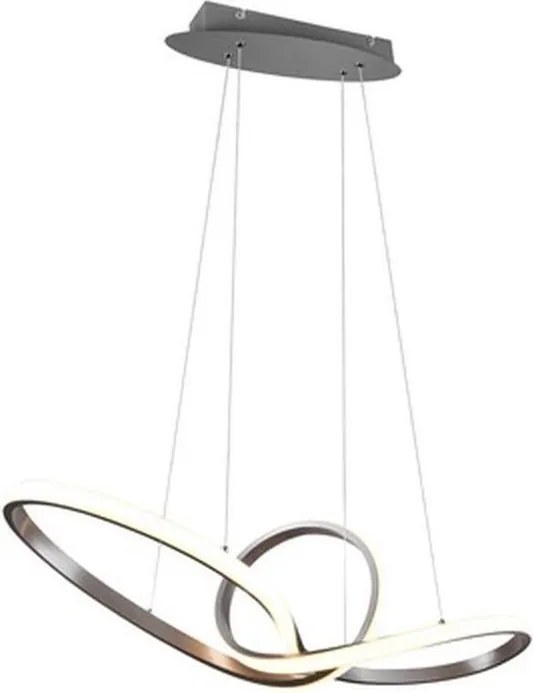 TRIO R32751107 SANSA Modern Led Függesztett Lámpa Ezüst LED IP20