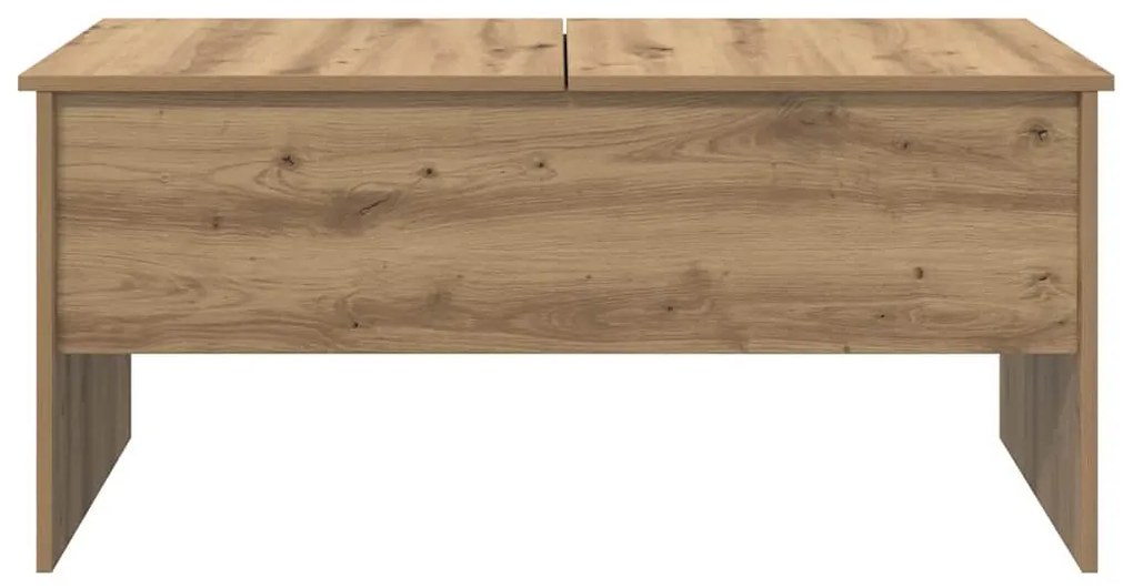Dohányzóasztal kézműves tölgy 102 x 50,5 x 46,5 cm Faanyag