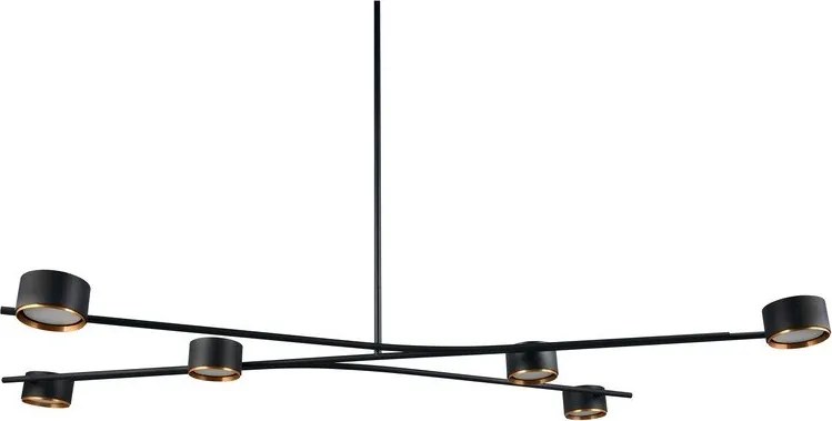 Fekete fém függőlámpa Coda – Trio Select