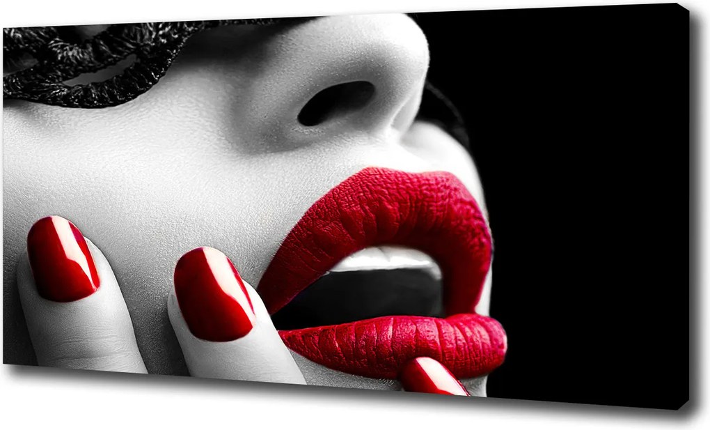 Vászonkép Csipkés maszk 100x70 cm